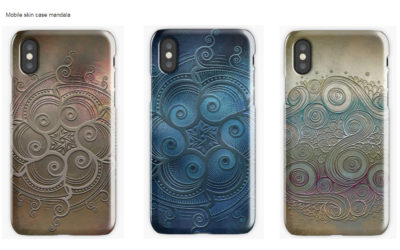 Mobile skins and cases Mandala style